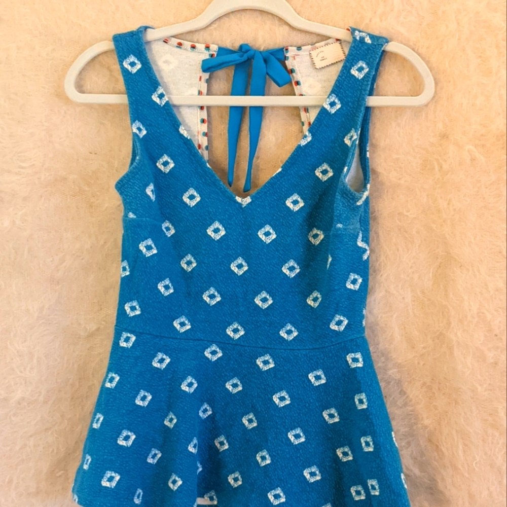 ❌SOLD❌Teal Blouse with Peplum